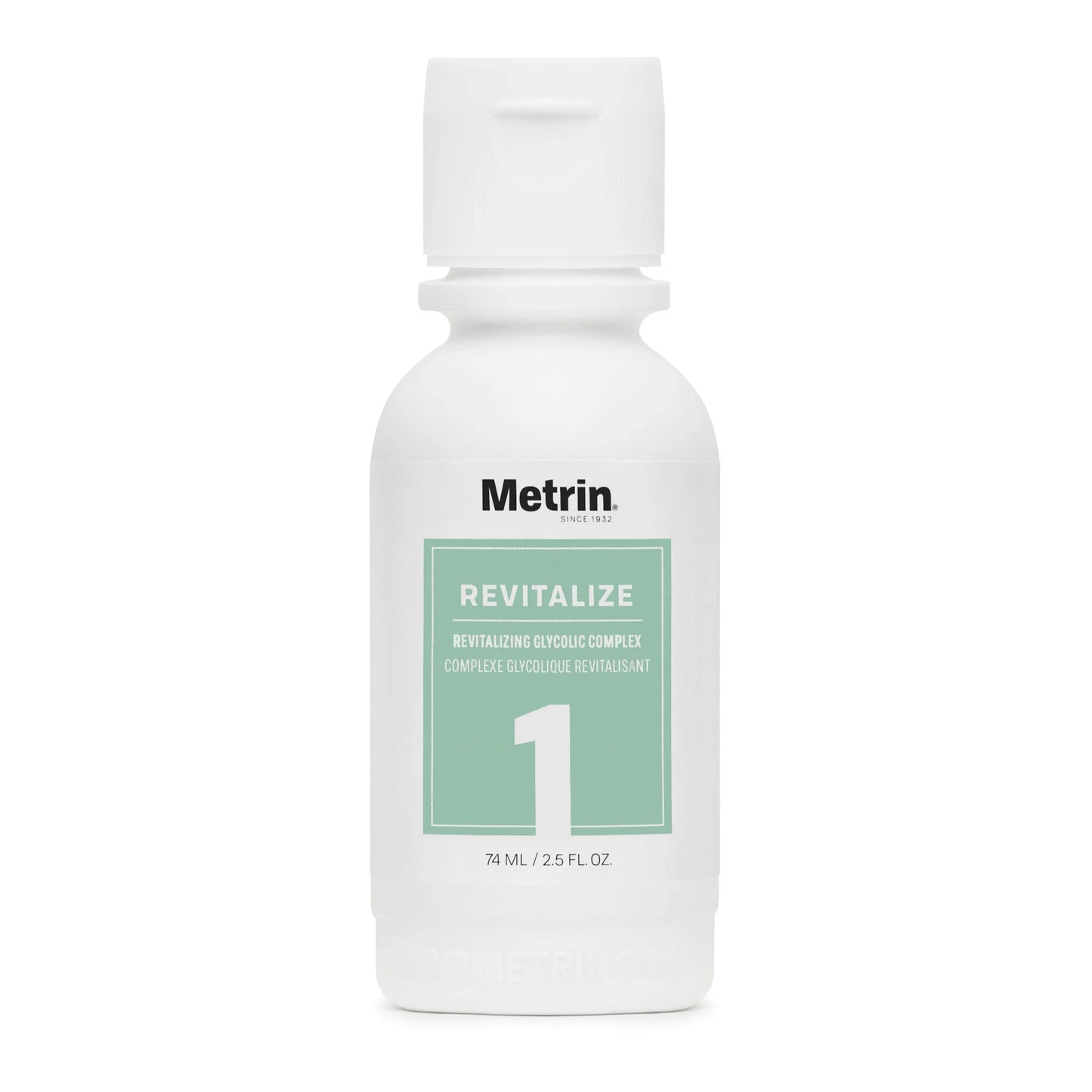 Metrin Revitalizing Glycolic Complex — glycolic acid exfoliating serum for smoother, clearer skin.
