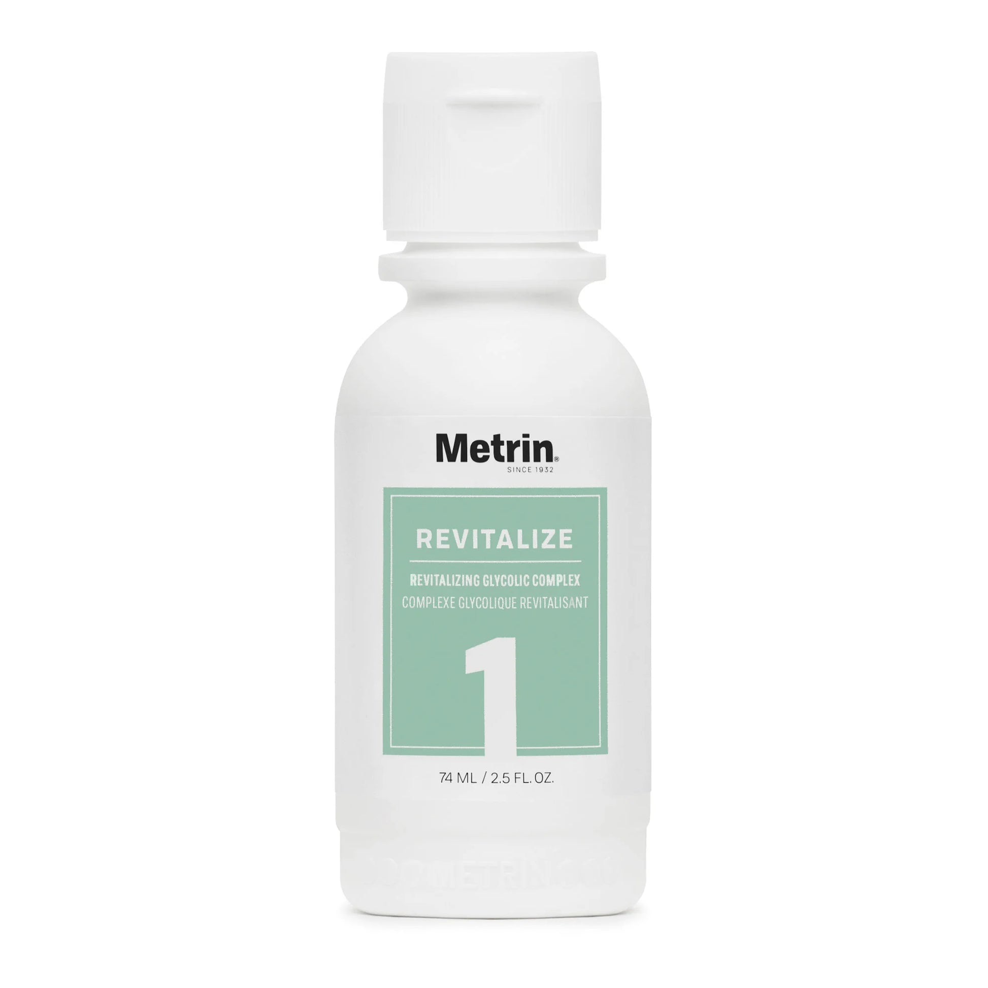 Metrin Revitalizing Glycolic Complex — glycolic acid exfoliating serum for smoother, clearer skin.